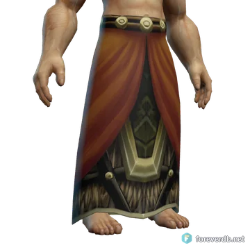 Warchief Kilt worn by a human male, rendered from the Forever client