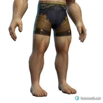 Warbear Woolies worn by a human male, rendered from the Forever client