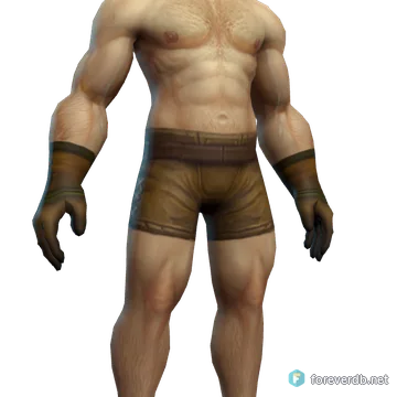 Pagan Mitts worn by a human male, rendered from the Forever client