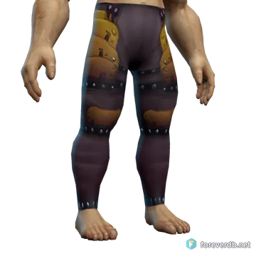 Valorous Legguards worn by a human male, rendered from the Forever client