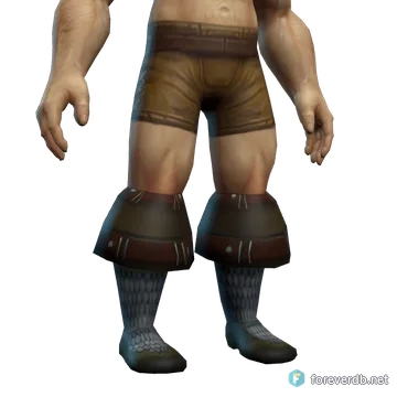 Tunneler's Boots worn by a human male, rendered from the Forever client