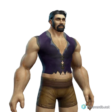 Moonglow Vest worn by a human male, rendered from the Forever client