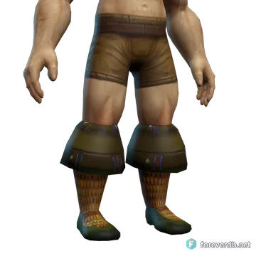 Lambent Scale Boots worn by a human male, rendered from the Forever client