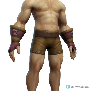 Studded Gloves worn by a human male, rendered from the Forever client