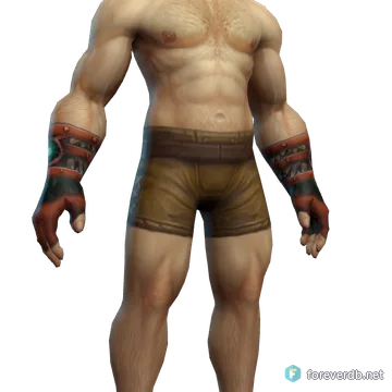 Wingcrest Gloves worn by a human male, rendered from the Forever client