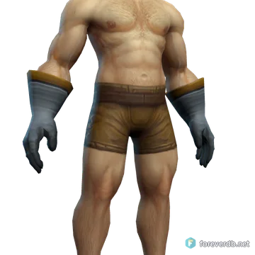 Aurora Gloves worn by a human male, rendered from the Forever client