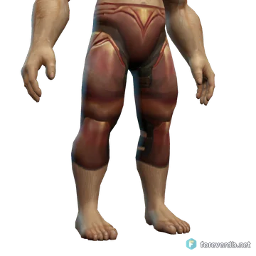 Embossed Plate Leggings worn by a human male, rendered from the Forever client