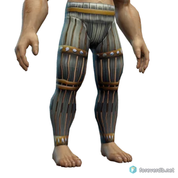 Pillager's Leggings worn by a human male, rendered from the Forever client