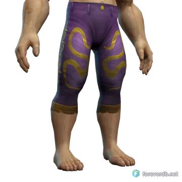 Big Voodoo Pants worn by a human male, rendered from the Forever client