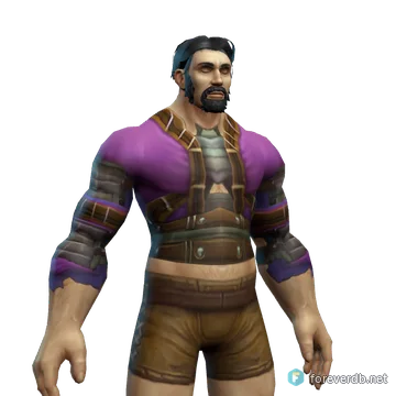 Bonecaster's Vest worn by a human male, rendered from the Forever client