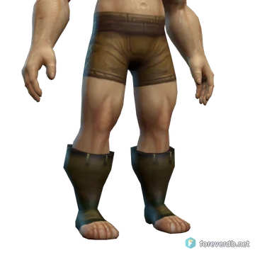 Crochet Boots worn by a human male, rendered from the Forever client