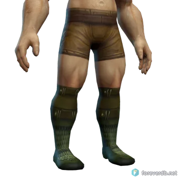 Savage Trodders worn by a human male, rendered from the Forever client
