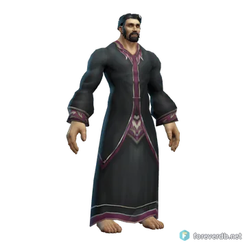 Robe of the Moccasin worn by a human male, rendered from the Forever client