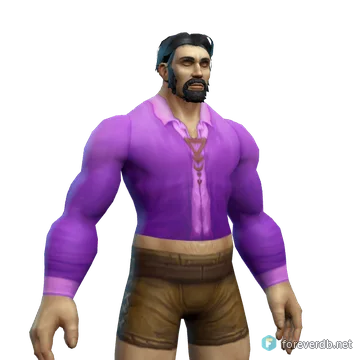 Lavender Mageweave Shirt worn by a human male, rendered from the Forever client