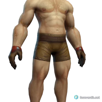 Thin Cloth Gloves worn by a human male, rendered from the Forever client