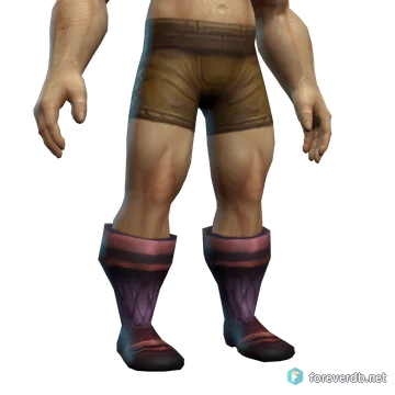 Dredge Boots worn by a human male, rendered from the Forever client