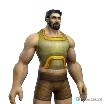 Honorguard Chestpiece worn by a human male, rendered from the Forever client
