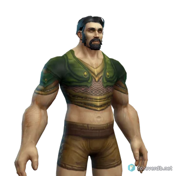 Soldier's Armor worn by a human male, rendered from the Forever client