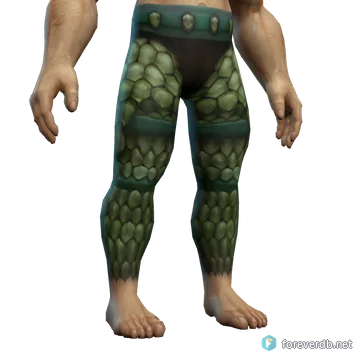 Turtle Scale Leggings worn by a human male, rendered from the Forever client