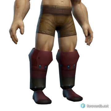 Worn Running Boots worn by a human male, rendered from the Forever client