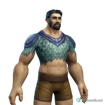 Defender Tunic worn by a human male, rendered from the Forever client
