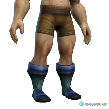 Defender Boots worn by a human male, rendered from the Forever client