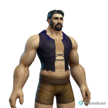 Soft Wool Vest worn by a human male, rendered from the Forever client