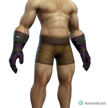 Revelosh's Gloves worn by a human male, rendered from the Forever client