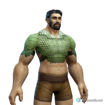 Forest Chain worn by a human male, rendered from the Forever client