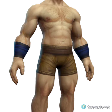 Mystic's Bracelets worn by a human male, rendered from the Forever client