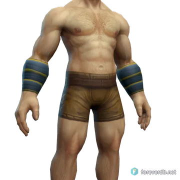 Twilight Cuffs worn by a human male, rendered from the Forever client