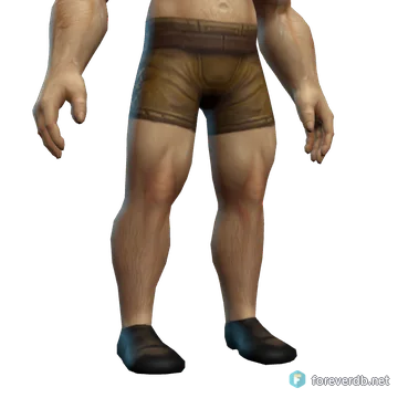 Frayed Shoes worn by a human male, rendered from the Forever client