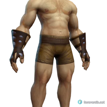 Insignia Gloves worn by a human male, rendered from the Forever client