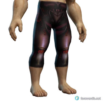 Chief Brigadier Leggings worn by a human male, rendered from the Forever client