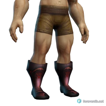 Chief Brigadier Boots worn by a human male, rendered from the Forever client