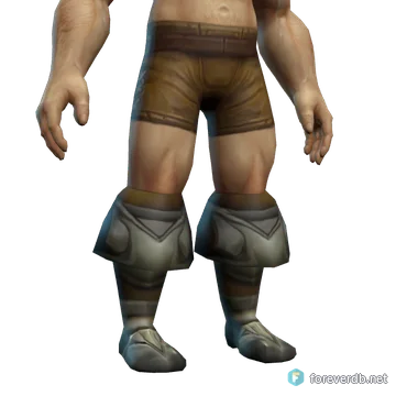 Field Plate Boots worn by a human male, rendered from the Forever client