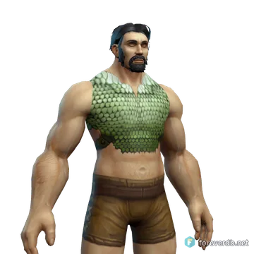 Wildwood Chain worn by a human male, rendered from the Forever client