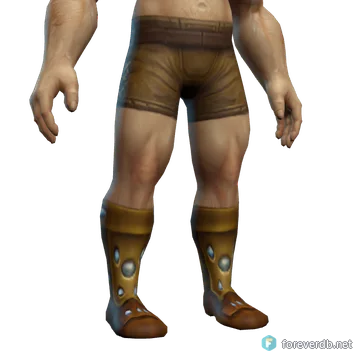 Reinforced Leather Boots worn by a human male, rendered from the Forever client