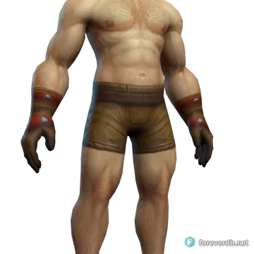 Journeyman's Gloves worn by a human male, rendered from the Forever client