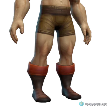 Journeyman's Boots worn by a human male, rendered from the Forever client