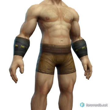 Nightsky Wristbands worn by a human male, rendered from the Forever client