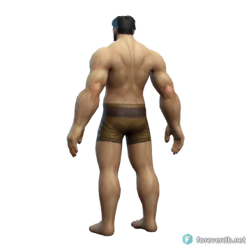 Hidden Cloak worn by a human male, rendered from the Forever client