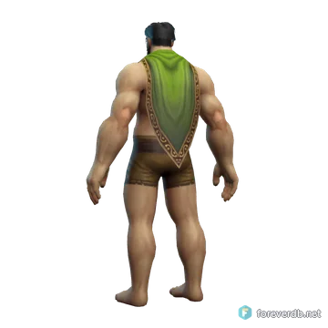Scout's Cloak worn by a human male, rendered from the Forever client