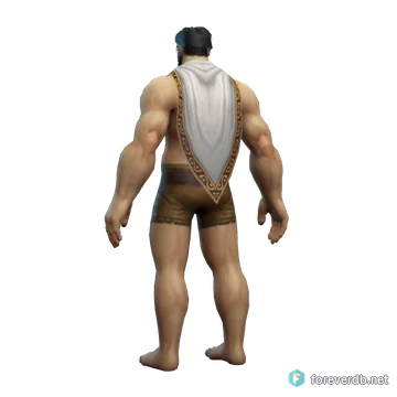 Ensign Cloak worn by a human male, rendered from the Forever client