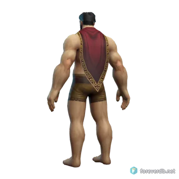 Dragonmaw Battle Shroud worn by a human male, rendered from the Forever client