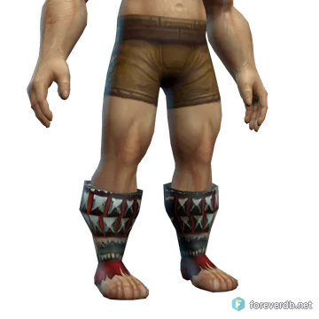Praetorian Boots worn by a human male, rendered from the Forever client