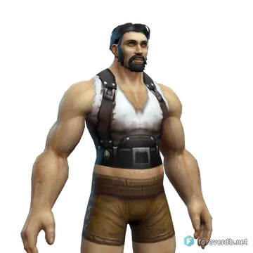 Layered Tunic worn by a human male, rendered from the Forever client