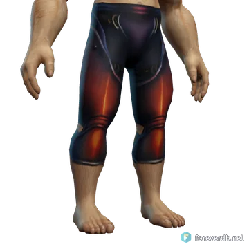 Hero's Leggings worn by a human male, rendered from the Forever client