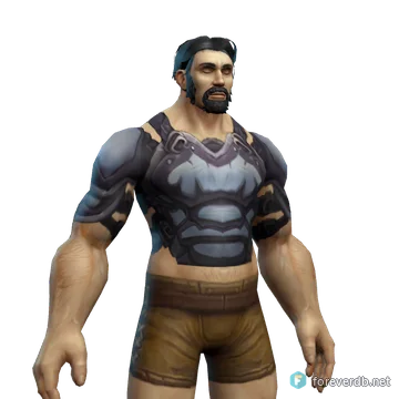 Shadowcraft Tunic worn by a human male, rendered from the Forever client