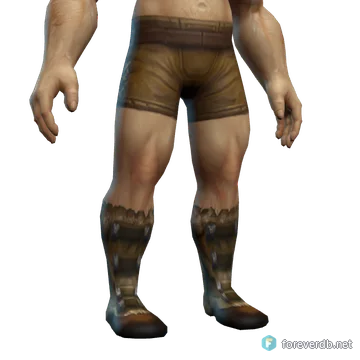 Durtfeet Stompers worn by a human male, rendered from the Forever client